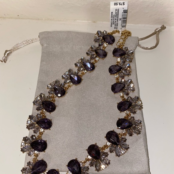 Charter Club Gold Tone Purple Necklace - Picture 2 of 4